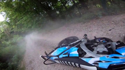 Motorbike Gets Stopped By Gate