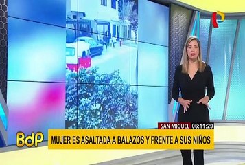 San Miguel: asaltan a mujer con sus pequeños hijos tras salir de colegio
