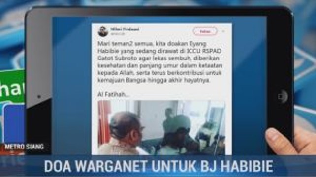 Warganet Doakan Kesembuhan BJ Habibie