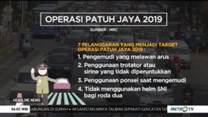 7 Pelanggaran Ini Jadi Target Operasi Patuh Jaya 2019