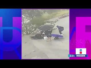 Jóvenes rescatan a perrito atrapado en arroyo de Nuevo León | Noticias con Yuriria Sierra
