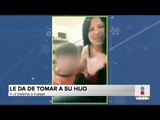 Madre le da cerveza y cigarro a su hijo mientras fuma frente a él | Noticias con Francisco Zea