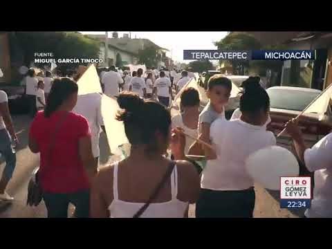 Marchan en Tepalcatepec contra la violencia | Noticias con Ciro Gómez Leyva