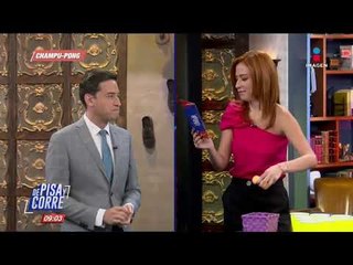 Erika Kaiser y Nacho Lozano se enfrentan en el &#39;Champu-Pong&#39; | De Pisa y Corre