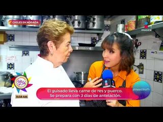 ¡Ana Alicia aprendió el secreto para preparar los mejores chiles en nogada! | Sale el Sol