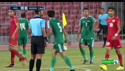 مباراه منتخب العراق الاولمبي ومنتخب البحرين الاولمبي الوديه في 9 9 2019 الشوط الثاني
