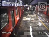 Choque de trenes en la estación Oceanía de la Línea 5 del Metro