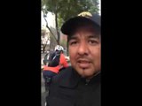 Empleados de la Cuauhtémoc invaden ciclovía en Reforma