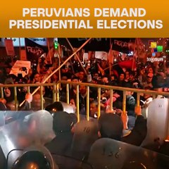Peruvians Demand Presidential Elections
