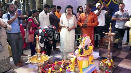 Bhojpuri Actress Sambhavana Seth to Take Blessing  Visit Andheri Cha Raja