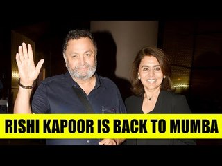 After cancer treatment, Rishi Kapoor is back to India from USA