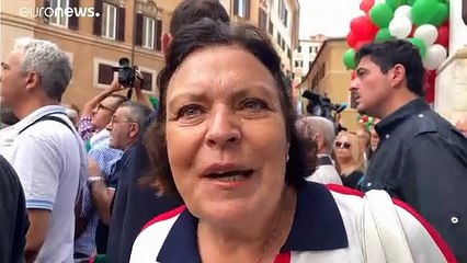 "Gedemütigt und verraten": Rechte Demo in Rom