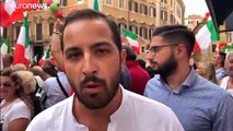 A Rome, l'extrême droite mobilisée face à Giuseppe Conte
