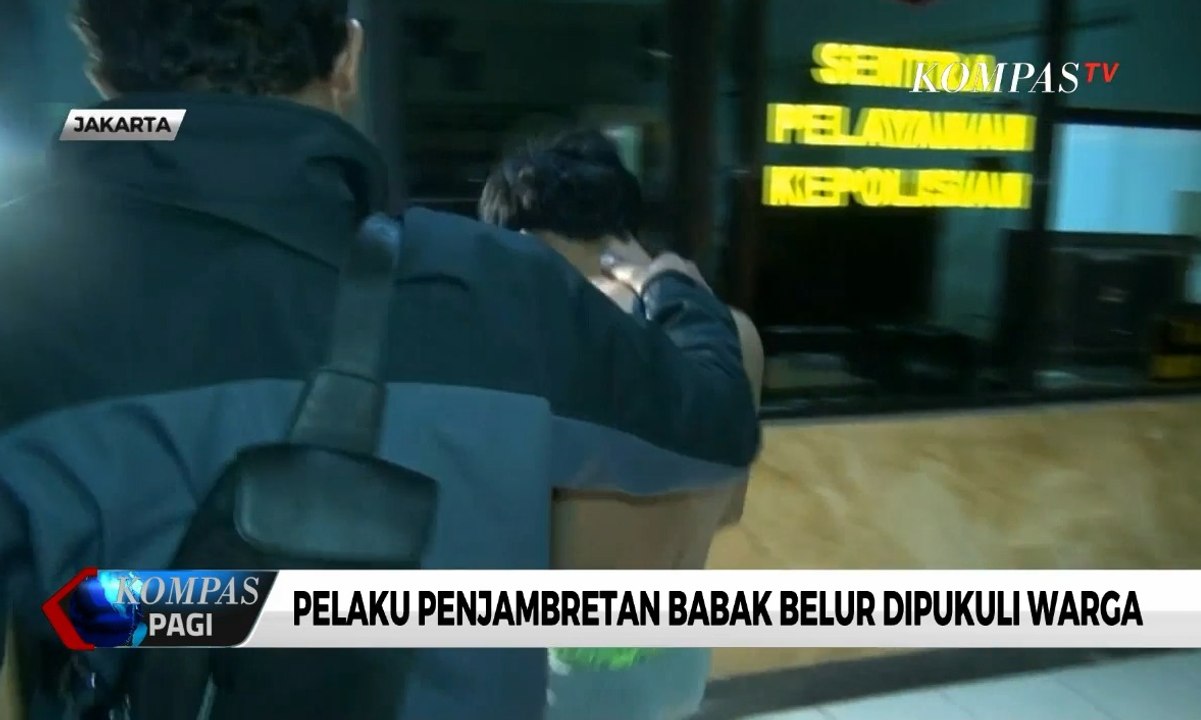 Pelaku Penjambretan Babak Belur Dipukuli Warga
