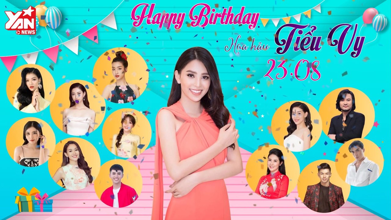 DÀN SAO KHỦNG VBIZ CHÚC MỪNG SINH NHẬT HOA HẬU TRẦN TIỂU VY