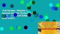 Full Version  Webster s Spanish-English Dictionary for Students, Second Edition  Best Sellers