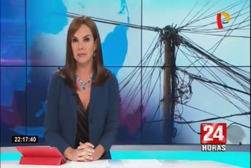 Marañas de cables aéreos convierten a Mesa Redonda en una bomba de tiempo