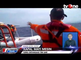 Kapal Mati Mesin, Lima Turis WNA Terombang-ambing di Laut