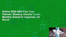 Online 2020-2024 Five Year Planner: Bluesky Oilcolor Cover, Monthly Schedule Organizer, 60 Month