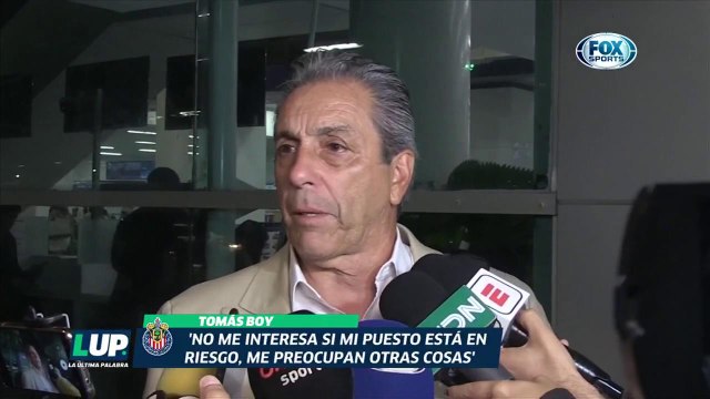 LUP: A Tomás Boy no le interesa si su puesto está en riesgo