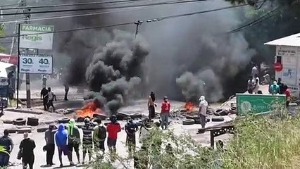 Policía hondureña reprime protesta contra proyecto residencial en reserva forestal