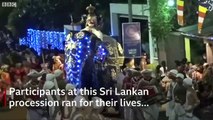 Sri-Lanka: Découvrez les images impressionnantes d'un éléphant qui devient fou et qui fonce dans la foule lors d'une parade