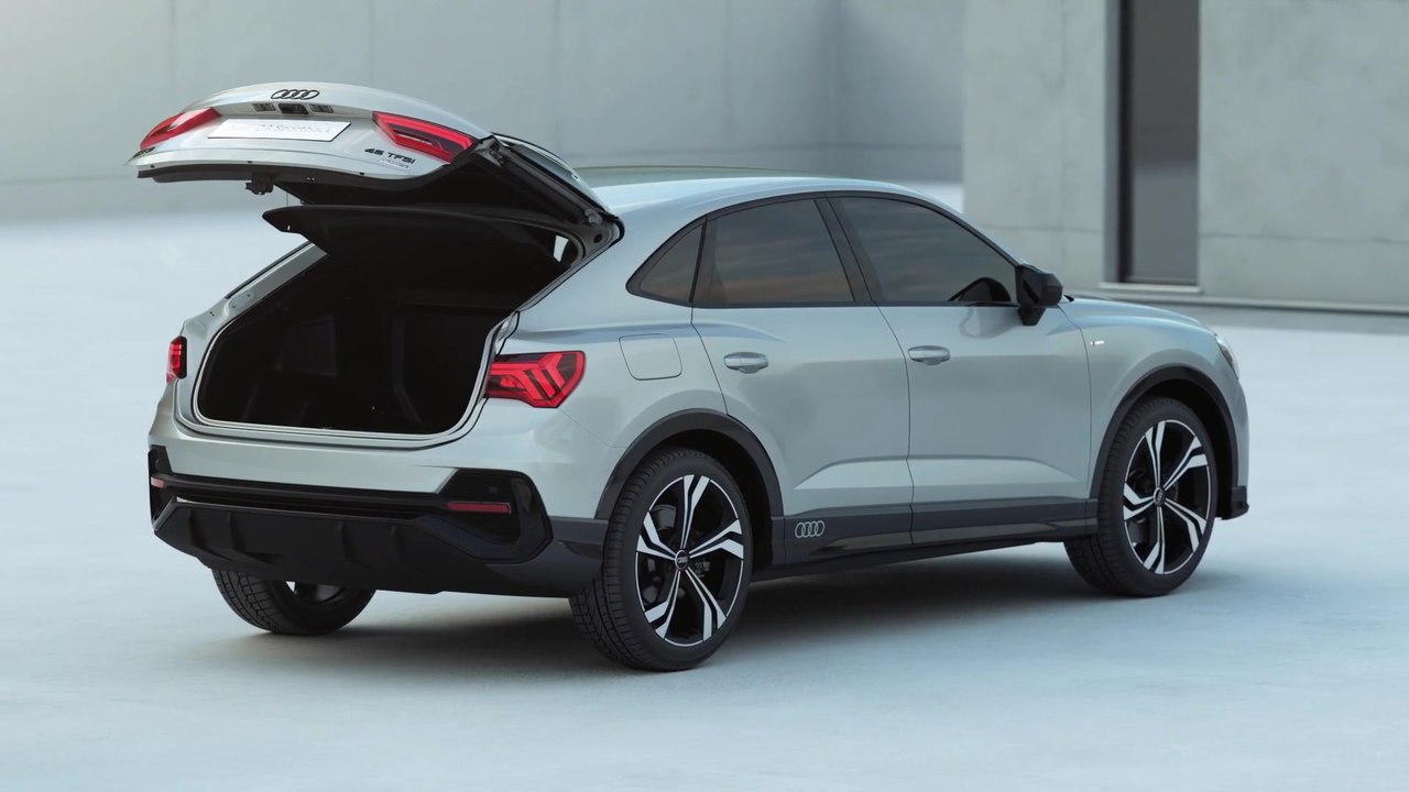 Audi Q3 Sportback Beladungs- und Innenraumkonzept Animation