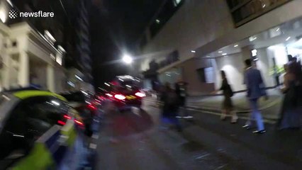 Billie Faiers entourage get into argument with photographer at TV Choice Awards in London