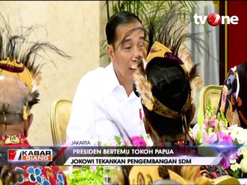 Presiden Jokowi Terima Tokoh Papua di Istana Negara