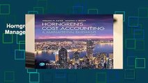 Horngren s Cost Accounting: A Managerial Emphasis Complete
