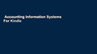 Accounting Information Systems  For Kindle