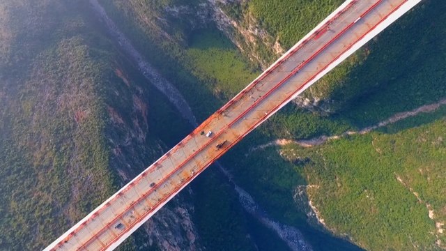 China connects mountain provinces with world’s highest bridge