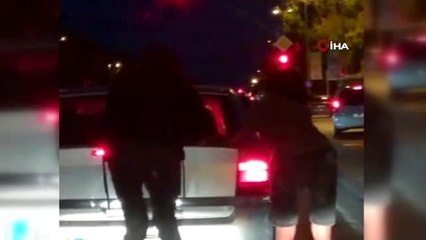 Maltepe'de patenli gençlerin tehlikeli yolculuğu kamerada