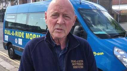 Worthing bus named after Brian Ingham, Dial A Ride driver