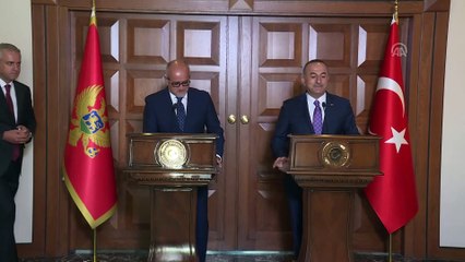 Çavuşoğlu-Darmanovic ortak basın toplantısı - Darmanovic - ANKARA