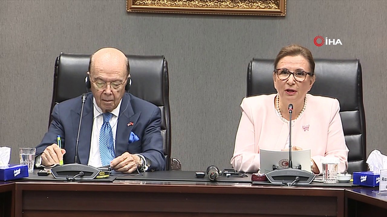 Ticaret Bakanı Ruhsar Pekcan, ABD Ticaret Bakanı Wilbur Ross ile ortak basın toplantısı düzenledi