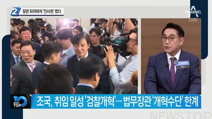 조국, 장관 되자마자 ‘인사권’ 썼다