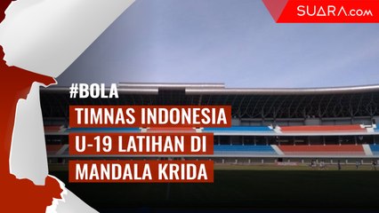 Suasana Latihan Timnas Indonesia U-19 di Mandala Krida