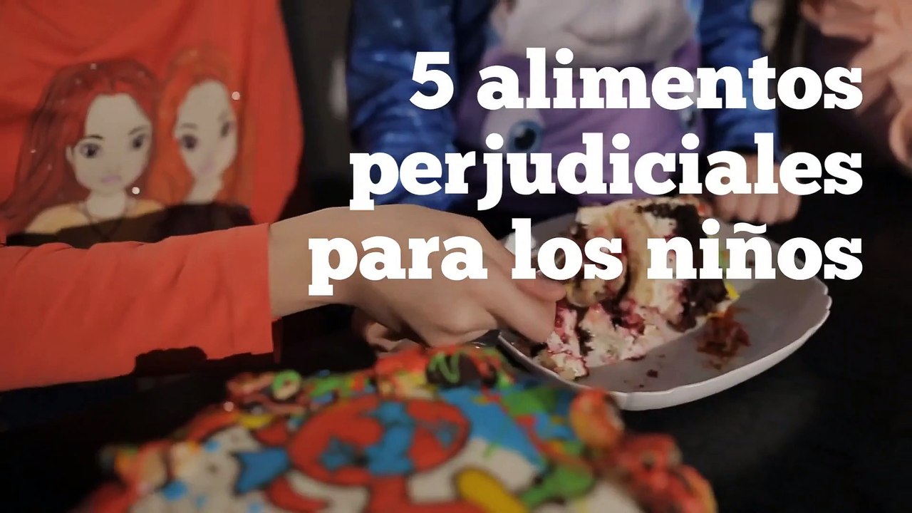 5 alimentos perjudiciales para los niños