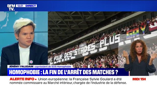 Homophobie dans les stades: Jérémy Faledam, coprésident de SOS Homphobie, demande la démission de Noël Le Graët