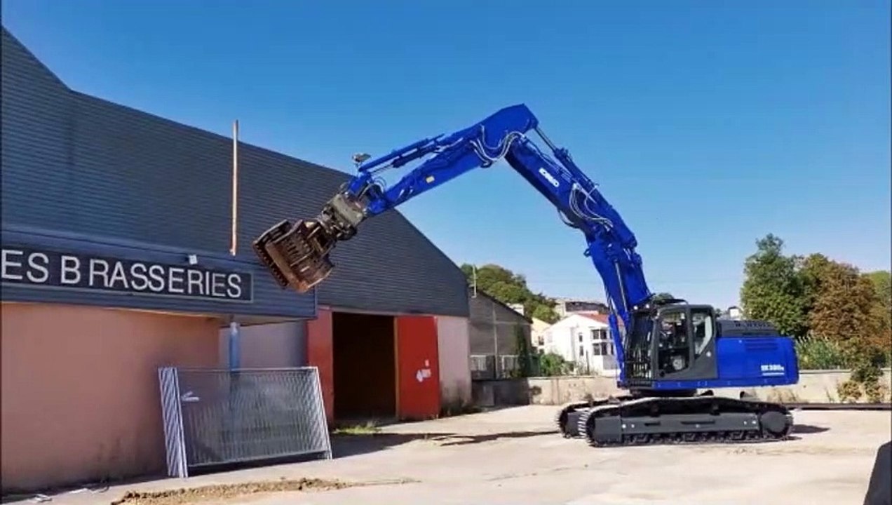 Les  travaux de démolition du Hall des Brasseries de Bar-le-Duc ont commencé