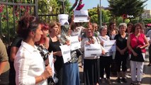 Mersinli kadınlardan 'Kübra Aşkın' cinayeti protestosu