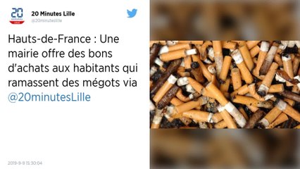Cette commune offre des bons d’achat aux habitants qui ramassent les mégots