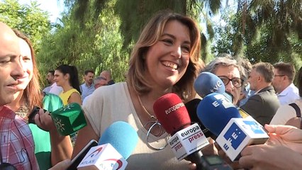 Susana Díaz, feliz al anunciar que espera una niña