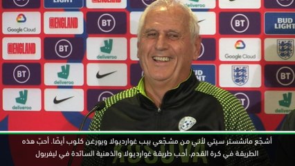 لقطة: كرة قدم: أحب طريقة غوارديولا وذهنية كلوب – مدرّب منتخب كوسوفو