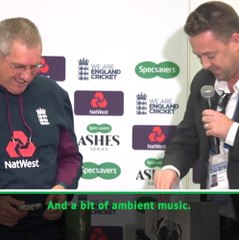 Drink positively! - Bayliss given departing gift