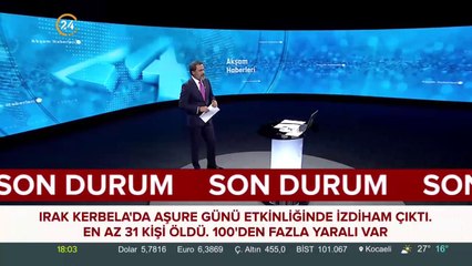 Irak Kerbela'da Aşure Günü etkinliğinde izdiham çıktı