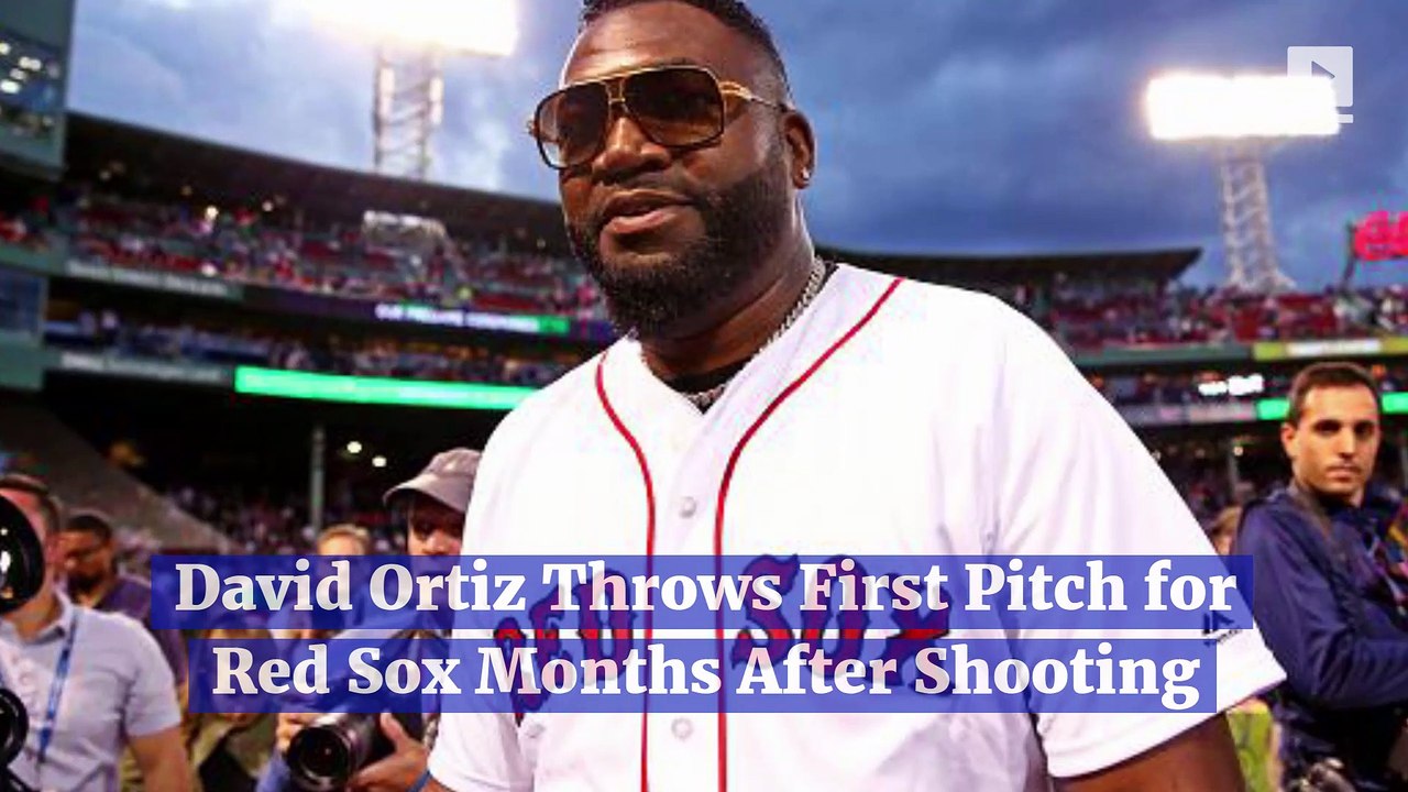 David Ortiz Throws First Pitch for Red Sox Months After Shooting