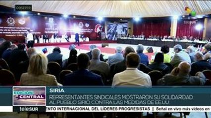 Siria: concluye en Damasco III Foro Sindical Internacional