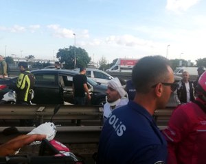 İstanbul'da trafiği kilitleyen kaza